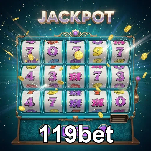 Imagem de um celular com jogos de slots online na 119bet, reforçando jogar de onde estiver