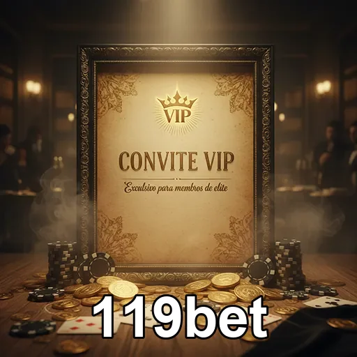 Tela do app 119bet destacando programa VIP e benefícios exclusivos